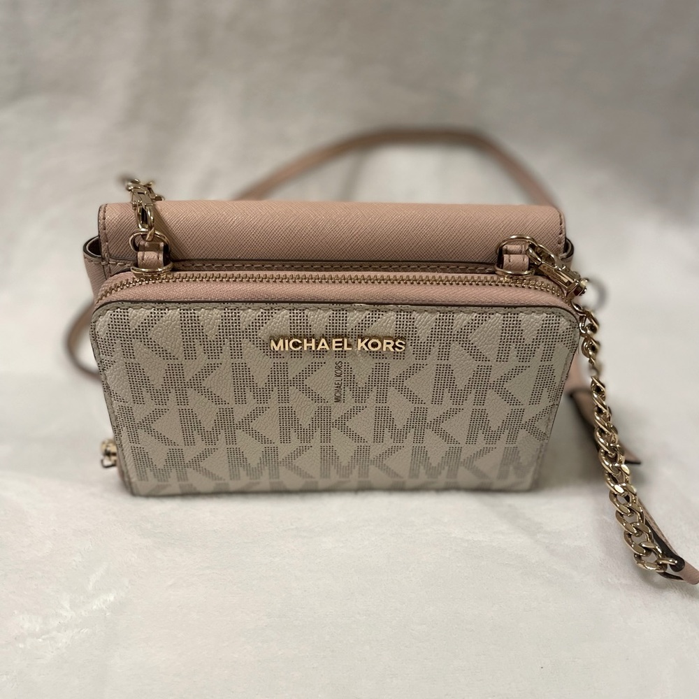 Michael Kors Crossbody Clutch With Detachable Wallet